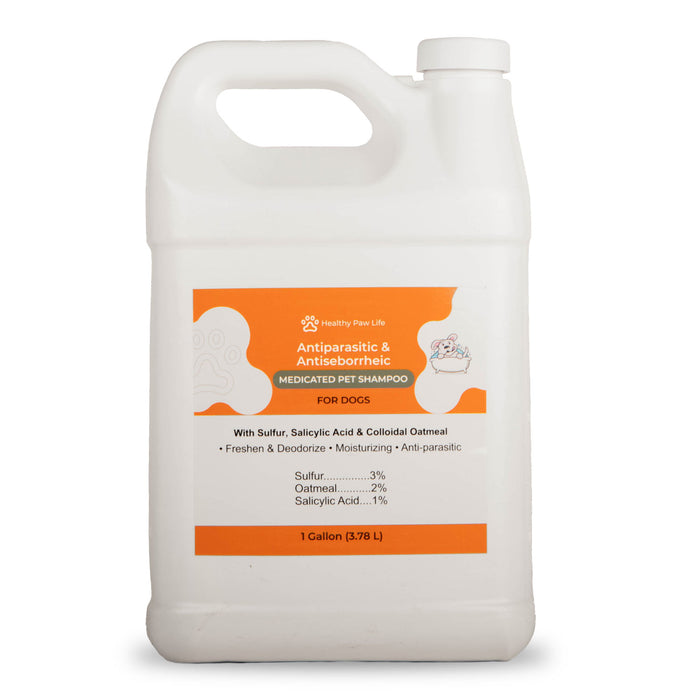 Healthy Paw Life's Sulfur, Salicylic Acid & Oatmeal Shampoo - Gallon  