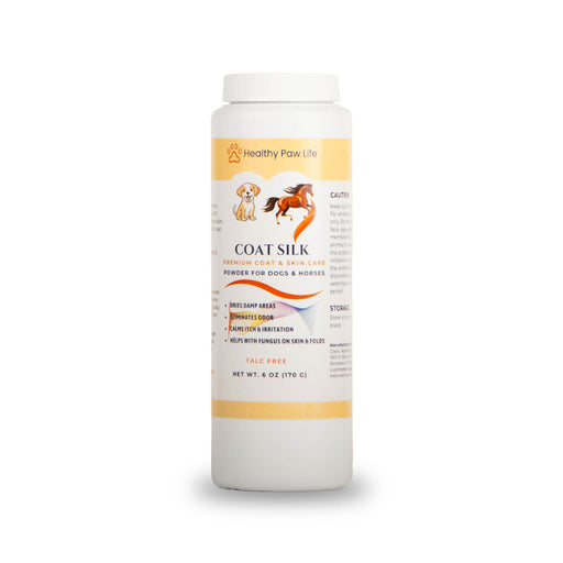 Healthy Paw Life's COAT SILK, Canine And Equine Dry Powder, 6 oz - 6oz 6oz 