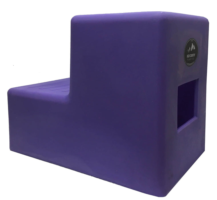 High Country 2-Step Grooming/Mounting Steps - Purple  