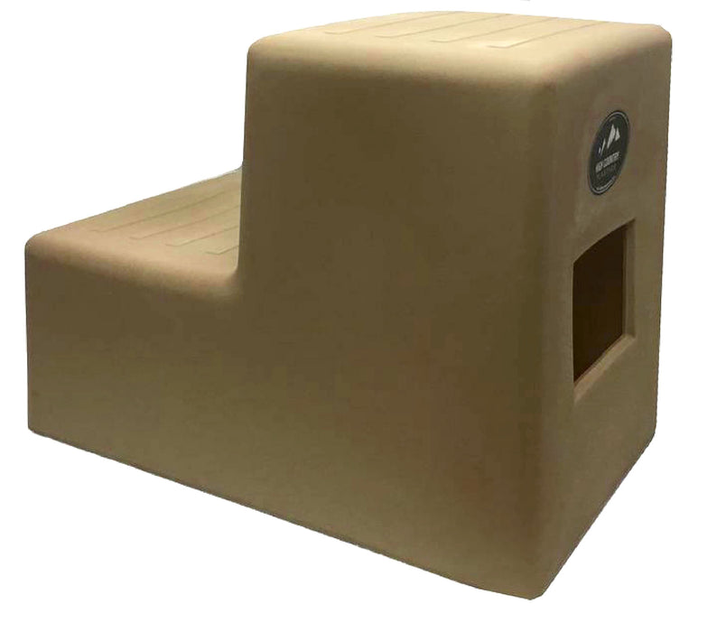 High Country 2-Step Grooming/Mounting Steps - Tan  