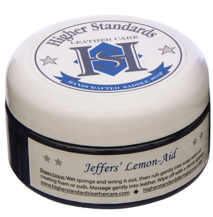 Higher Standards Saddle Soap, 8 oz - Lemon-Aid (Jeffers Exclusive) Higher Standards Saddle Soap  