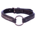 Black Padded Lthr Leash 3/4 x 6  