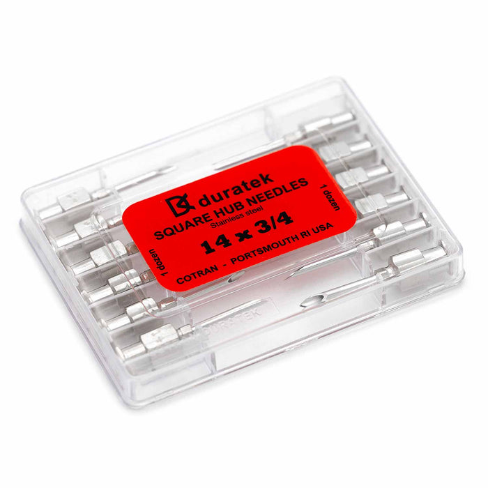 Jeffers Stainless Steel Veterinary Needles, 12 Pack