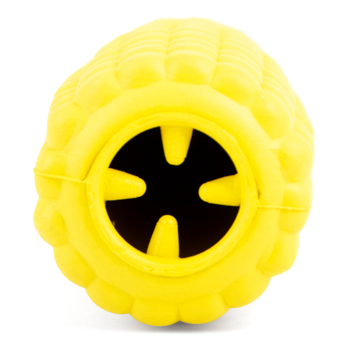 Jeffers Corn Cob Natural Rubber Treat Dispensing Dog Chew Toy with Dental Benefits