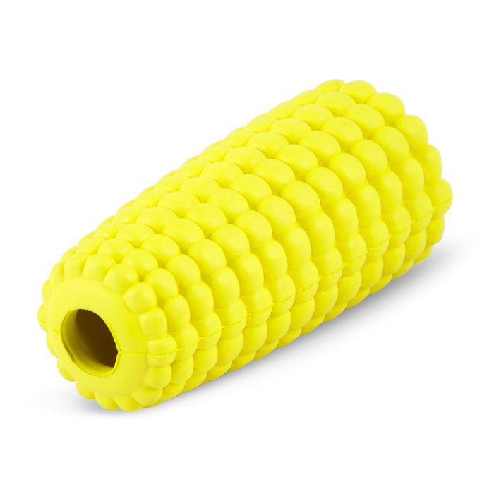 Jeffers Corn Cob Natural Rubber Stuffable Treat Dispenser Dog Dental Chew Toy