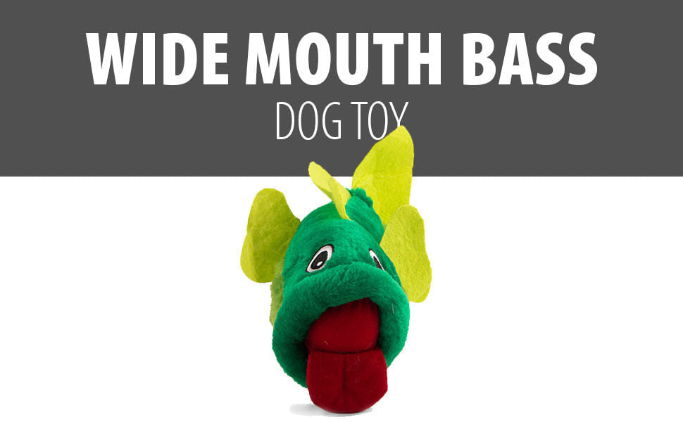 Big Mouth Bass Dog Toy -   