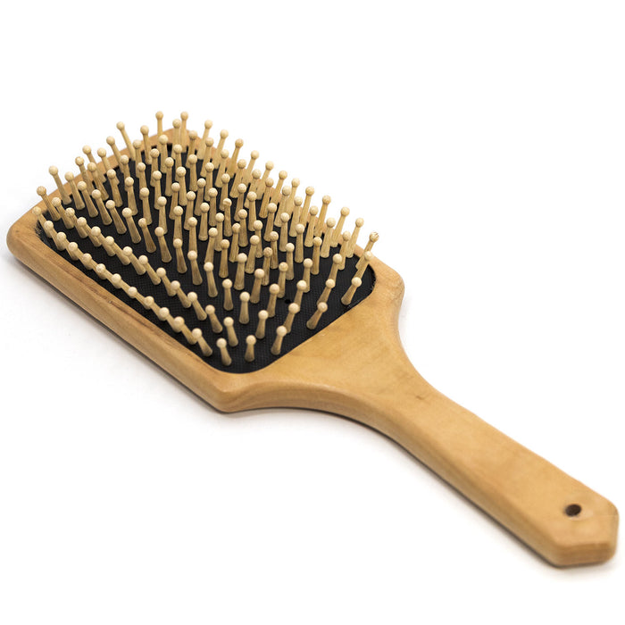 Jeffers Wooden Mane & Tail Brush, Gentle Detangling Horse Brush