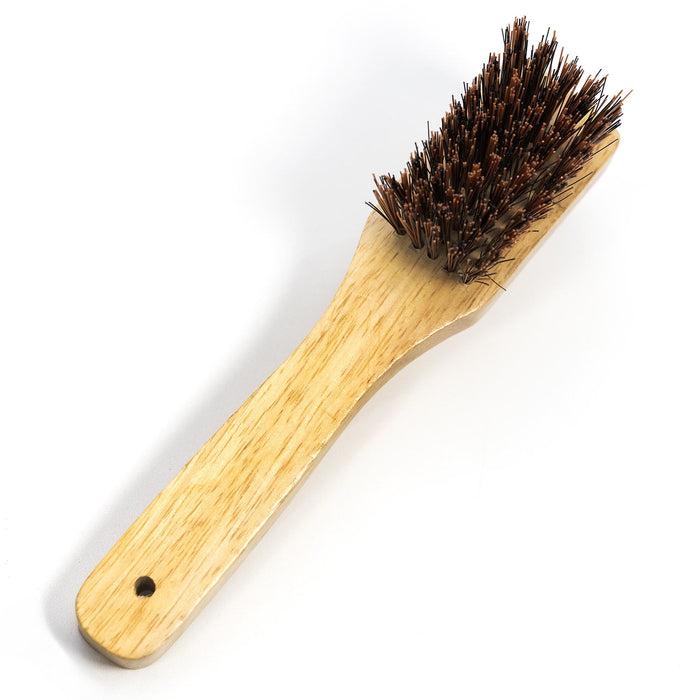 Jeffers Wooden Handle Hoof Pick & Brush, Horse Hoof Cleaning Tool