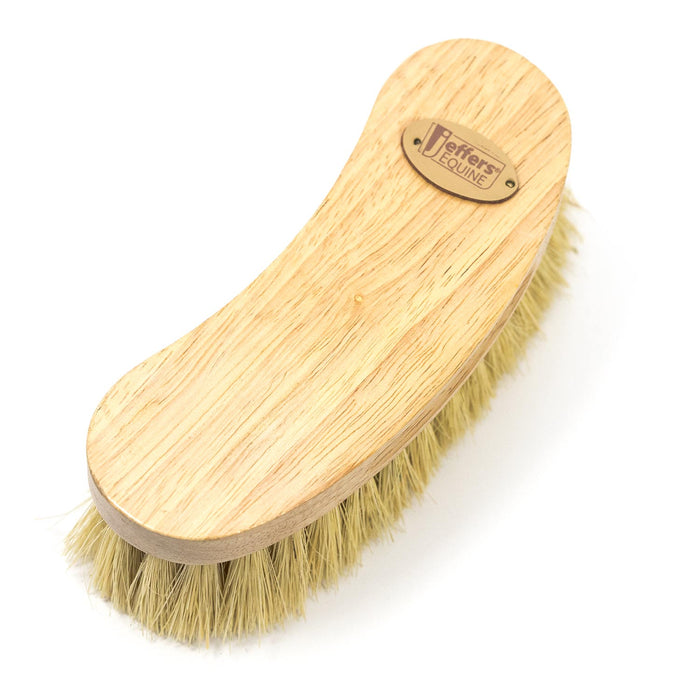 Jeffers Wooden Curved Dandy Brush with Mexican Fiber Bristles