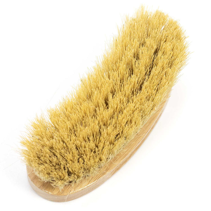 Jeffers Wooden Curved Dandy Brush with Mexican Fiber Bristles