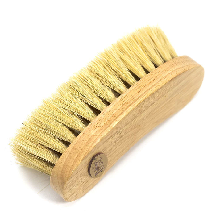 Jeffers Wooden Curved Dandy Brush with Mexican Fiber Bristles