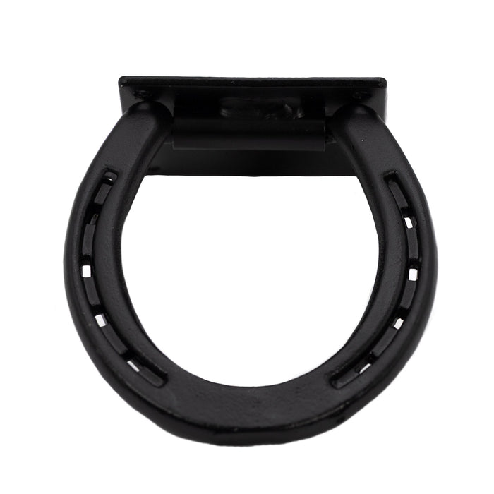 Jeffers Steel Horseshoe Cross Tie Rings for Barn & Stall Use