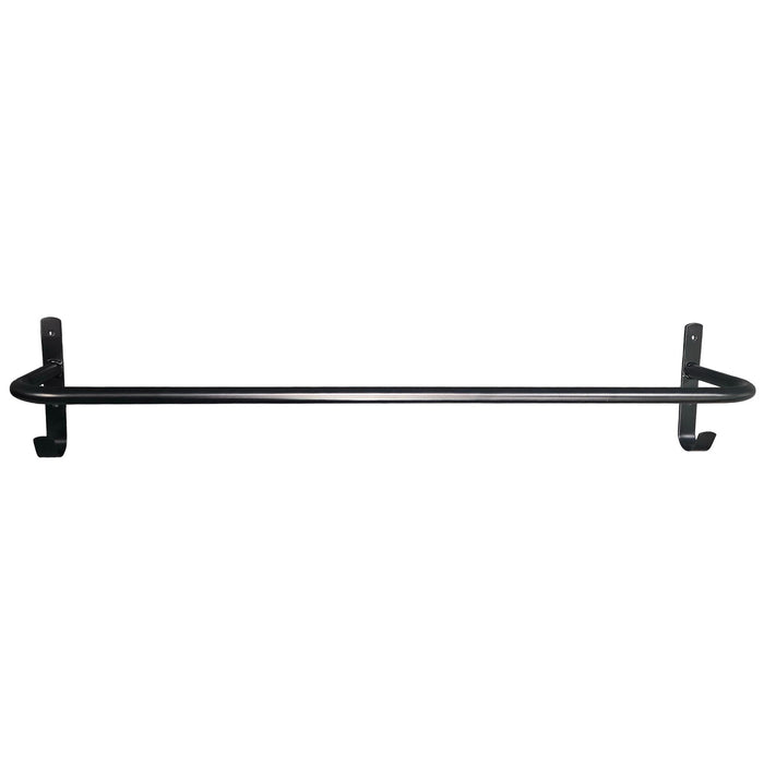 Jeffers Steel Blanket Bar with Tack Hooks - Barn & Stall Storage