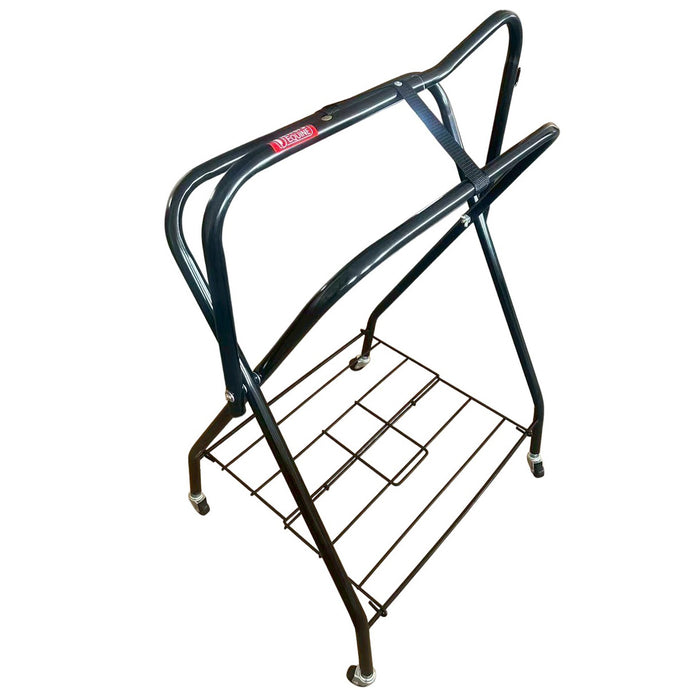 Jeffers Folding Saddle Rack with Rolling Casters