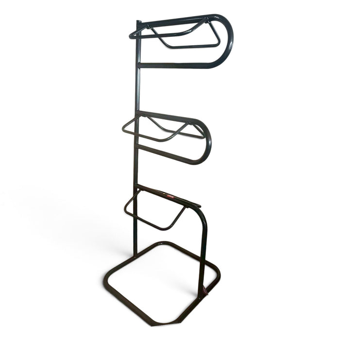 Jeffers 3 Tier Steel Saddle Rack, Swivel Bar Metal Saddle Stand