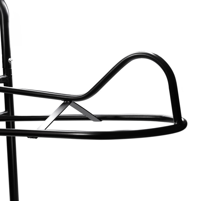 Jeffers Rolling Saddle & Tack Cart, 1 Tier Metal Horse Show Cart