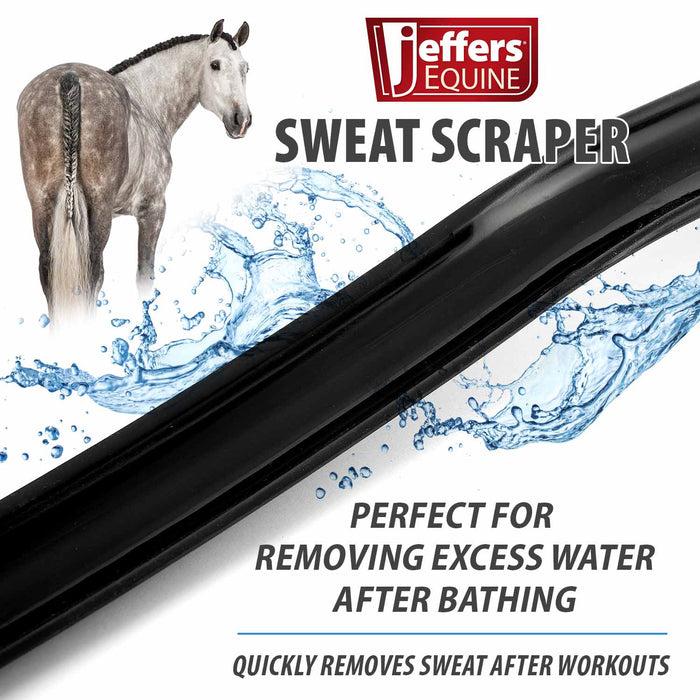 Jeffers Curved Plastic Sweat Scraper for Horses