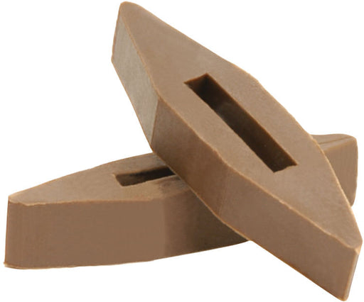 Rubber Rein Stops Pair - Brown  