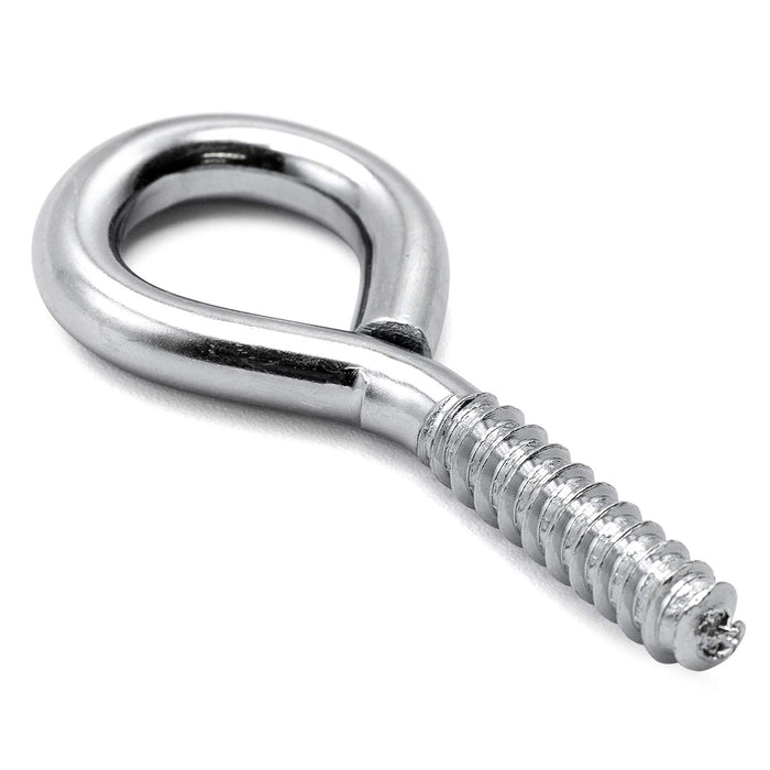 Tornillos de ojo de alambre de acero Jeffers, paquete de 10