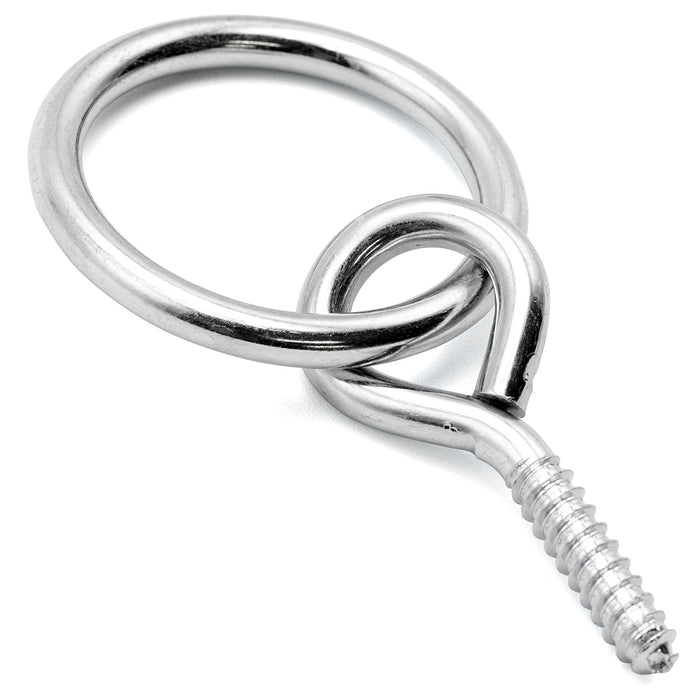 Jeffers Hitching Ring with Eye Screw Hook, 10 ct