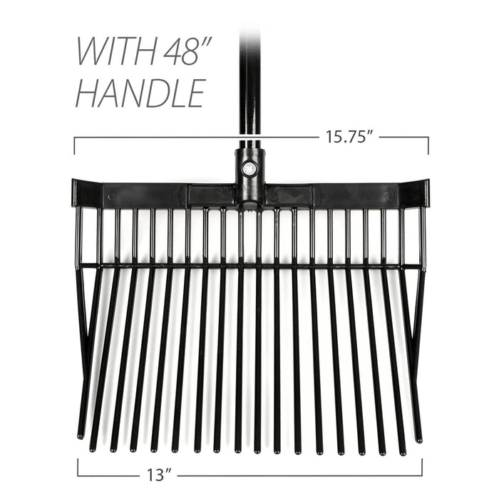 Manure & Bedding Fork (18 tines) w/ 48" Handle -   