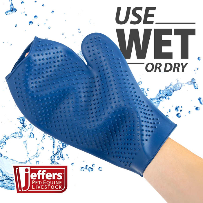 Jeffers GROOMIT - Rubber Grooming Glove for Animals