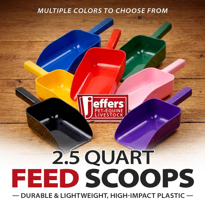 Jeffers Horse & Livestock Feed Scoop, 5 Pint/2.5 Quart - IAP5 - Red - 5 Pints (2.5 Quarts) - 1 - 4
