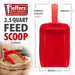 Jeffers Horse & Livestock Feed Scoop, 5 Pint/2.5 Quart - IAP5 - Red - 5 Pints (2.5 Quarts) - 1 - 2