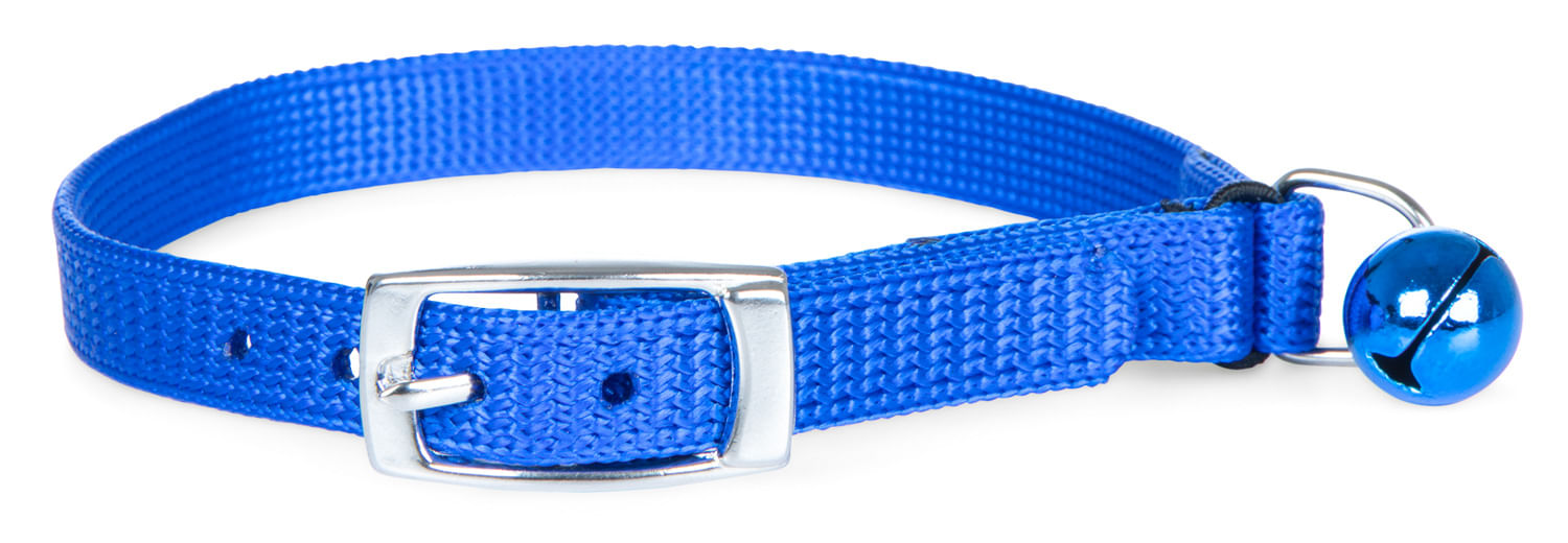 Jeffers Nylon Cat Collars - 12" - Blue  