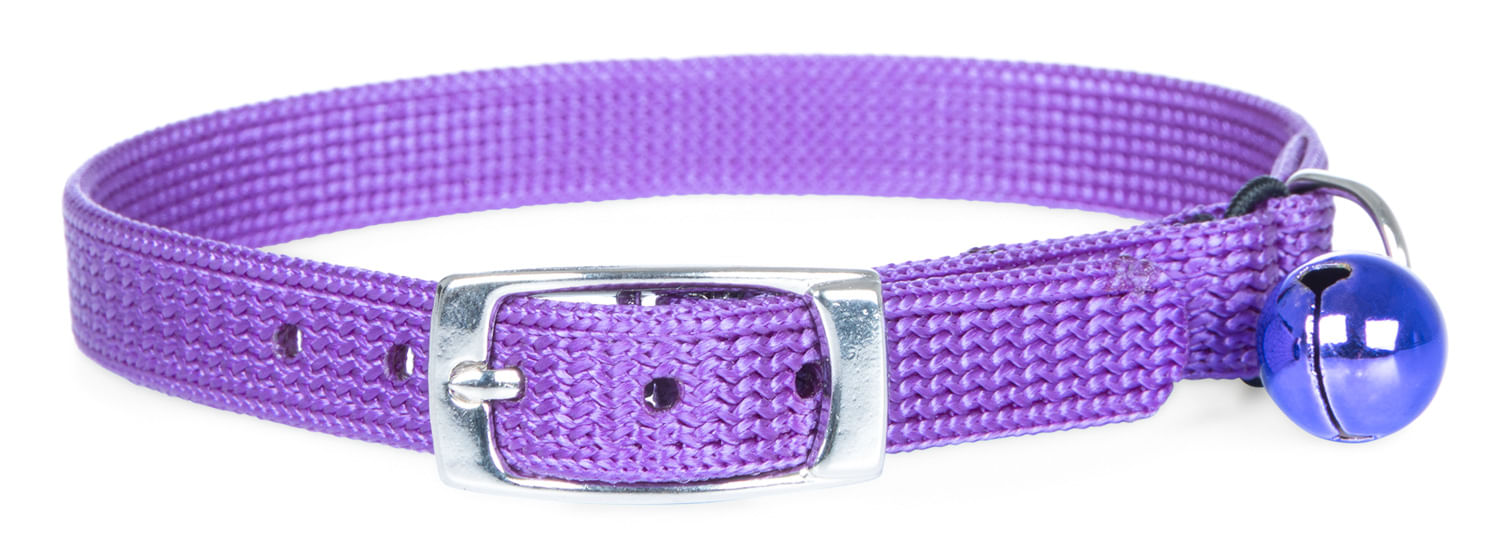 Jeffers Nylon Cat Collars - 12" - Purple  