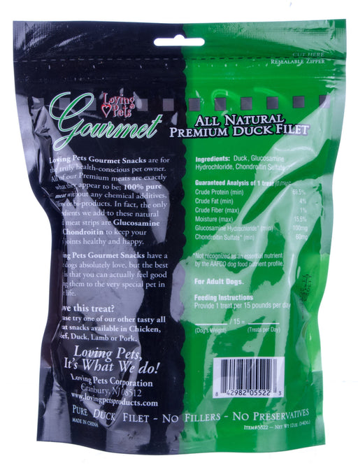 Gourmet All Natural Premium Duck Filet Dog Treats -   