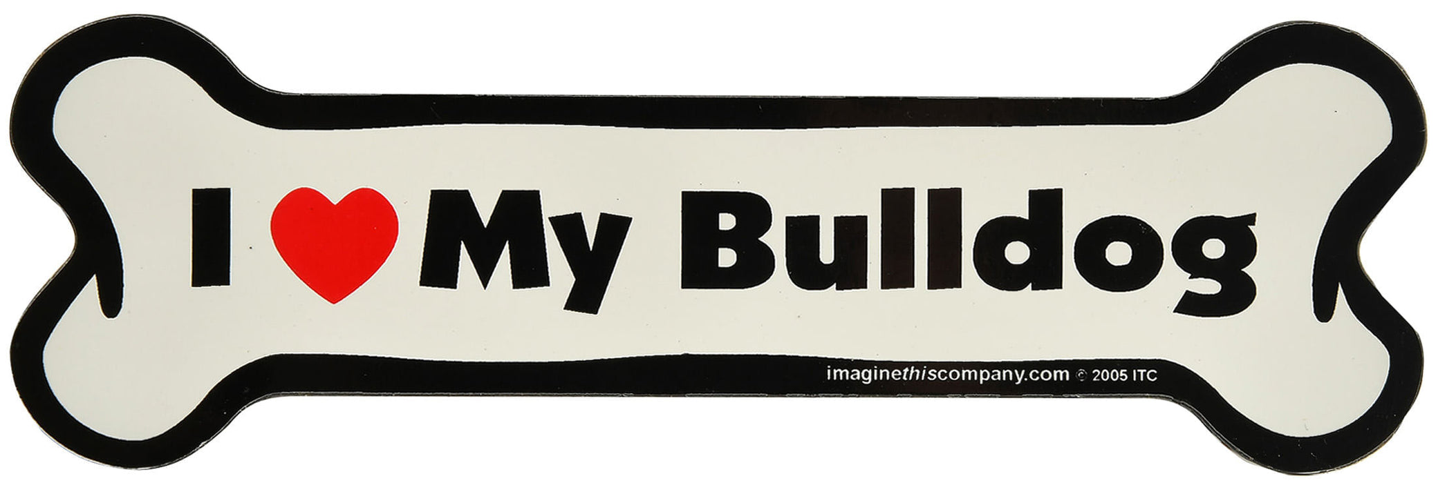 Bone Magnets, 7" x 2.25" - Bulldog  