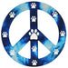 Peace Signs Magnet - Blue  