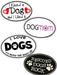 Oval Magnets, 6" x 4" (Dog) - Therapist/Wet Nose  