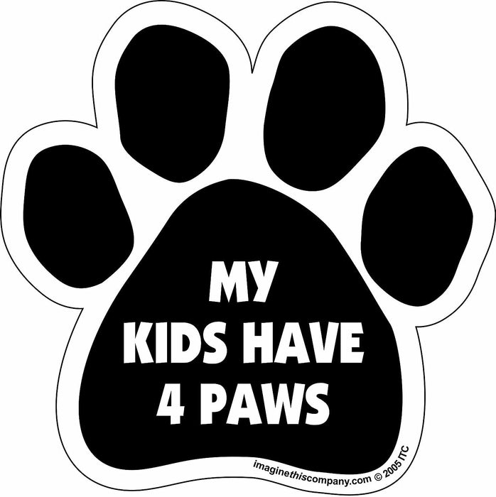 PAW Magnets, each - My Kids Have 4 PAWS  