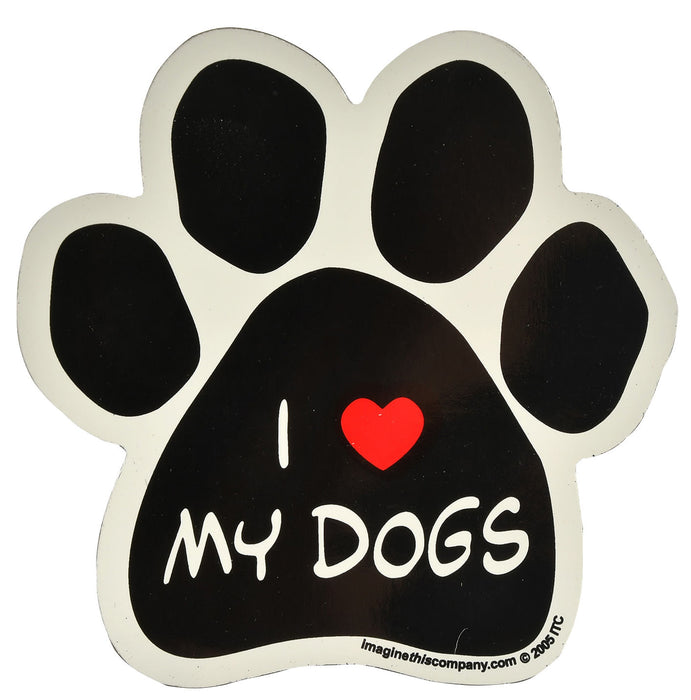 PAW Magnets, each - I Love My Dog  