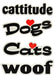 Word Magnets, each - Cattitude  