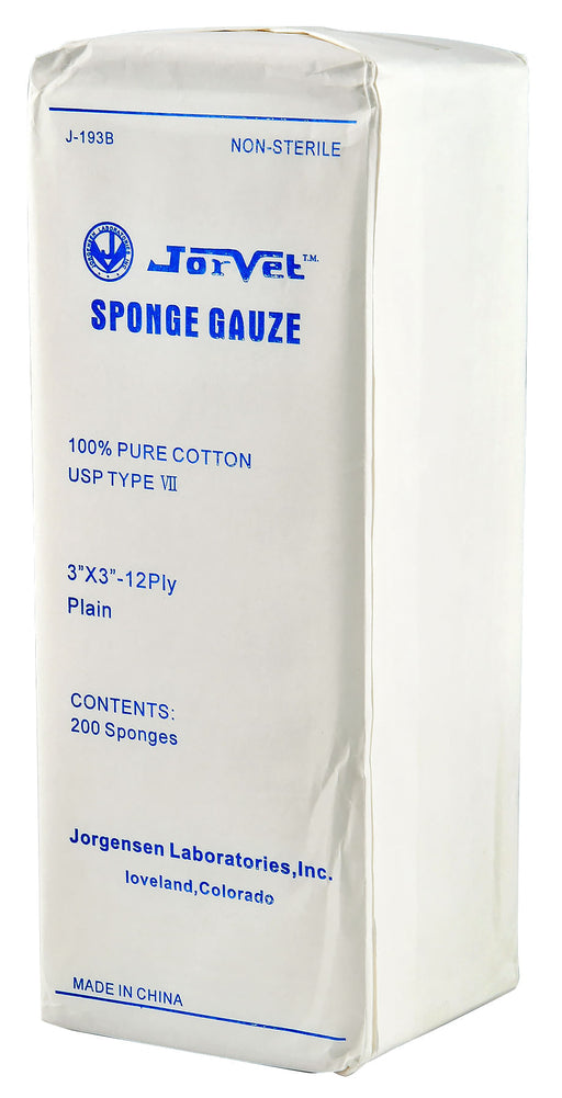 Gauze Dressing Sponges - Gauze Dressing Sponges, 3" x 3" (pkg of 200)  