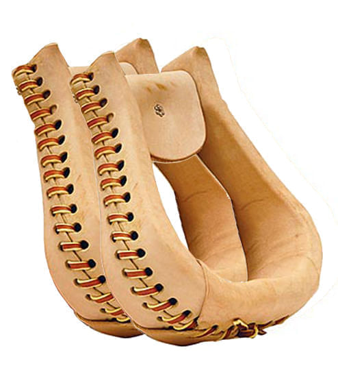 Leather Bell Bottom Stirrups -   