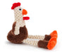 Brown Skinny Rooster Dog Toy - Small  