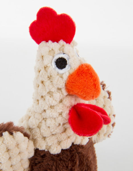 Brown Skinny Rooster Dog Toy - Small  