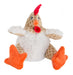 Fat White Rooster Dog Toy - Small  