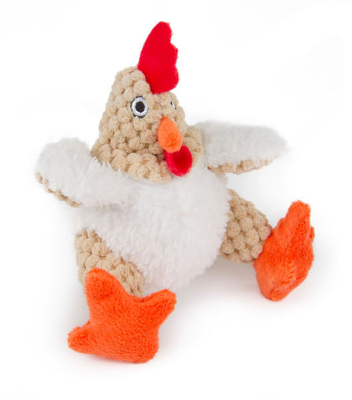 Fat White Rooster Dog Toy - Small  