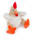 Fat White Rooster Dog Toy - Small  