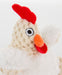 Fat White Rooster Dog Toy - Small  