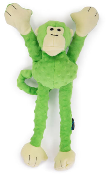 Crazy Tugs Green Monkey Dog Toy, Large -   