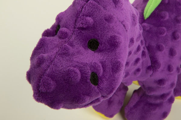 Dinos Purple Bruto Brontosaurus Dog Toy - Small  