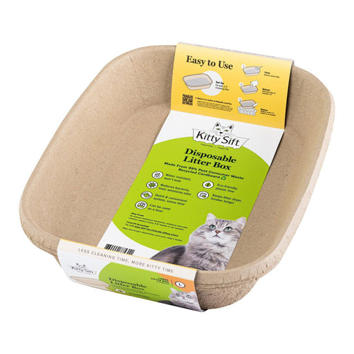 Kitty Sift Large Litter Box, Pack of 1 (Single Unit Litter Box) - Large  