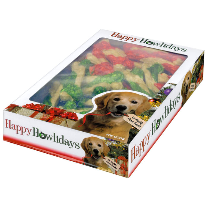 Holiday Munchy Bones, 4"L - 4" Holiday Munchy Bones, 40ct  