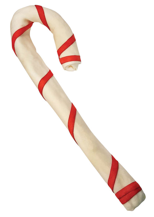 Large Rawhide Candy Canes - Super Size (20"-22") Rawhide Candy Cane  